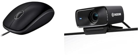 Logitech B110 Souris Filaire & Elgato Facecam MK.2 – Webcam Haut