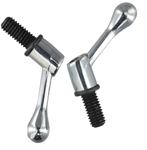 Homefurnishmall 2 manijas de mesa de fresadora, rosca M1/2, mango de tornillo de bloqueo de mesa ajustable, pieza de fresadora para Bridgeport