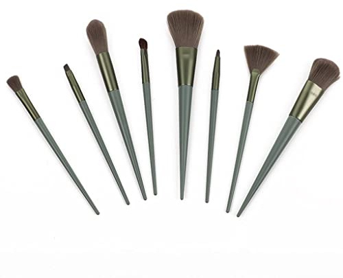 Set di 8 pennelli da trucco per cipria, ombretto, sfumatura, ciglia, sopracciglia, trucco cosmetico