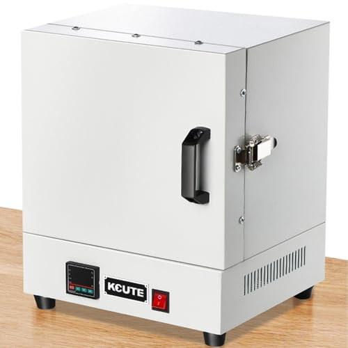 GTANND Forno a muffola Elettrico da Laboratorio, Forno per Fusione di Metalli da 1150℃, Forno per Fibra Ceramica Chiuso, Forno Elettrico da 2000 W per Gioielli