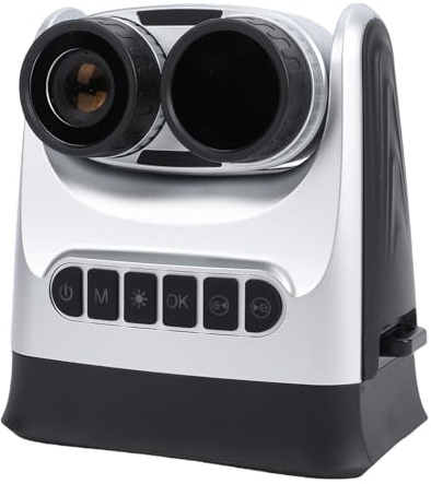 Jectse Fotocamera Binocolo Digitale, 4K 48MP Zoom 15X Lente Ribaltabile da 180 Gradi Schermo a Colori da 4 Pollici, con Ricarica di Tipo C Memoria Espandibile da 128 GB, per (Con scheda da 32 GB)