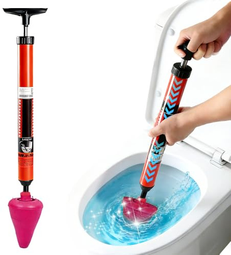 Toilet Unblocker, 2026 New Sink Plunger, Toilet Plungers for Unblocking Bathtub, Shower, Floor, Drain and Pipe Clog (1pcs)