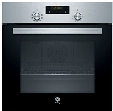 Balay 3HB2031X0 - Horno Eléctrico, 60x60 cm, Capacidad 66 L, Color Negro y Acero Inoxidable, 7 modos calentamiento / Aire 3D