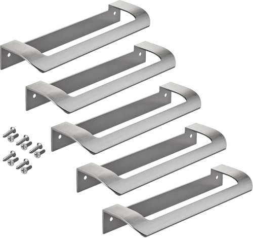 SOTECH 5 xMöbelgriff LYS BA 160 mm | Edelstahloptik für Schränke Schubladen und Falttüren
