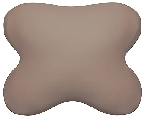 Edda Lux® Bezug passend für Tempur All-Around Kissen, 60x50 cm, in Toffee | Jersey Kissenbezug für Schmetterlingskissen aus 100% Baumwolle mit Reißverschluss für Kopfkissen in 60/56 x 50/48 cm