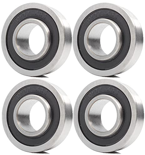 Skottkärra lager, 4 stycken, 16 x 35 x 11 mm, för trädgårdsvagn, F6202RS F6202-16-2RS