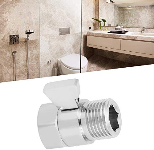 BOROCO Duschabsperrventil,1/2 Duschkopf Durchflussregelung Absperrventil Wassersparventil Duschversorgung