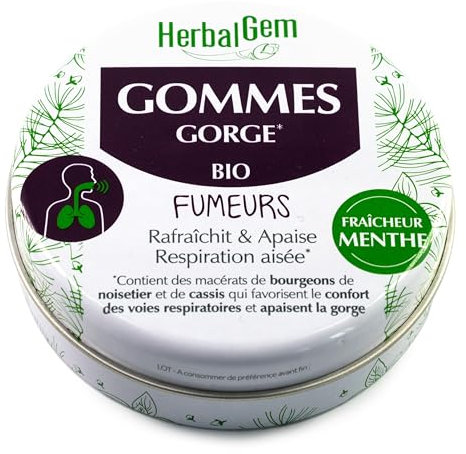 Herbalgem - Gommes Gorge Fumeurs Bio 45 g