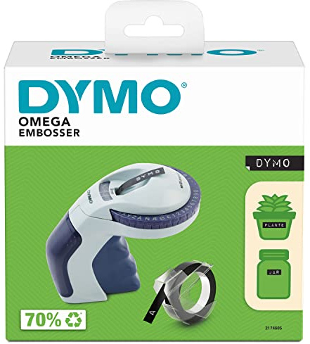 DYMO Omega Stampingmarker | Kleiner Stampingmarker mit Dreh- und Klicksystem und ergonomischem Design | Für den Heimgebrauch und Bastelprojekte (€ÑÅć und Ø)