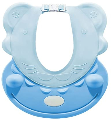 ISAKEN Duschhaube Kinder Baby Verstellbarer Shampoo Schutz Haarwaschhilfe Haare Waschen Kinderschutz Duschhaube Schild Shampoo Schutz Baby-Visier für Augen und Ohren, Größenverstellbar