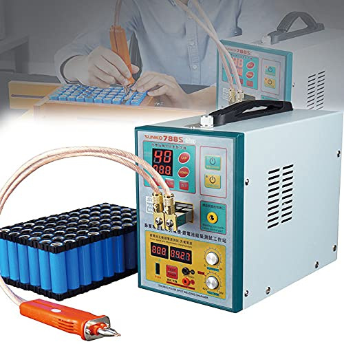 KLUFO 788S Pro Upgraded Battery Spot Welder, Soldador de Punto de Pulso de Alto Rendimiento y Carga Doble Soldador eléctrico para el Paquete de baterías 18650 baterías de Litio
