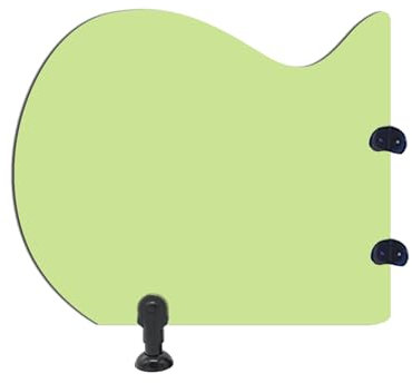 Urinal-Trennwand for Kinder, Urinal Schamwand, Urinal-Sichtschutz-Toiletten Trennwand, Toiletten-Schutzwand, Bodenmontierte Urinal-Schallwand, for Schulen/Kindergärten ( Color : Green , Size : 1pcs )