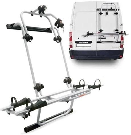 Portabicicletas trasero para furgoneta y caravana compacto con Master de 2012 a 2023 (aluminio)