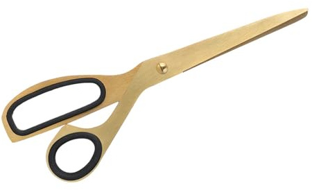 LetCart Golden Scissors - Tijeras de acero inoxidable, decoración moderna negra y dorada para el hogar, diseño simplificado