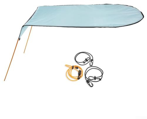 for KAYAK Cover Boat Shade Canoe for KAYAK Umbrella Sun Shade Canopy For Single Person, for KAYAK Canoe Awning, Ripstop Oxford Cloth, Sunburn for PROTECTION(Light Blue)