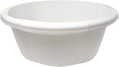BH | 2.3L Round Basin - Small Size | Kitchen Washing Up Bowl | 2.3 Litres | White| 1 Pc | Multipurpose Washing for Kitchen, Bathroom, and Household Use (Pack of 1) - By Best House