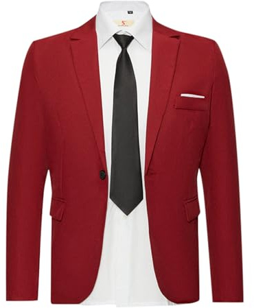 Uomo Blazer Elegante, Giacca da Abito Casual Lino Tempo Libero Leggera Giacca Giacche da Abito Primavera Estate Revers a Righe con Un Bottone Giacche da Lavoro Giacche da Completo Capispalla Leggero