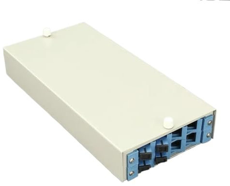 GHZHANG 2pcs 8 port optical fiber terminal box thickened fully equipped with 2/4/6/8/12 core FC SC ST LC optical cable box(4cores SC)
