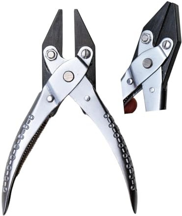 NS crafts Heavy Duty Parallel Action Flat Nose Pliers Smooth Jaws 140mm Jewellery Making Crafts