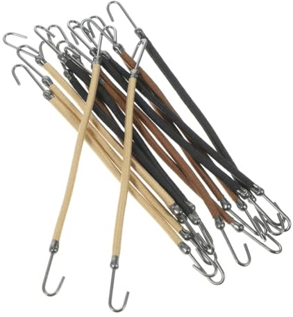 DECOMELODY 30 Piezas Gancho Para El Cabello Del Plato Lazo De Gancho Elástico Cordón De Los Titulares De De Caballo Lazos De Pelo De Pelo Elástica Metal
