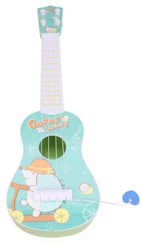 GALPADA Guitare Jouet 4 Cordes pour Garçon et Filles 41 Cm Plastique Motif Hérisson Éducatif Éveil Musical Tout-Petits Jeu D’Imagination