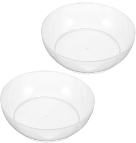 OFFSCH Bilancia da Cucina Ciotola Vassoi di Pesatura da Cucina in Plastico 2 Pezzi 600ml Leggeri e Facili da Pulire e Cottura