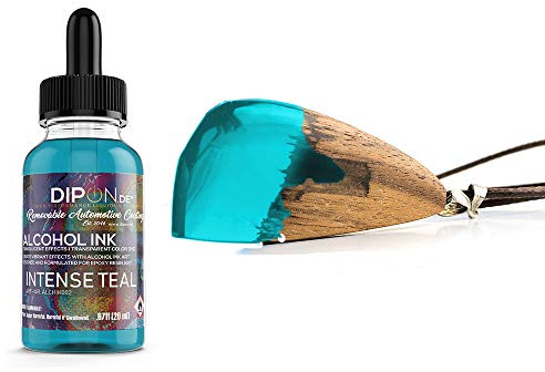DIPON.DE HIGH PERFORMANCE LIQUIDS & PIGMENTS Intense Teal Türkis Alkoholtinte Alcohol Ink 20 ml für Epoxidharz Resin Petri Art Farbstoff Transluzent Epoxy
