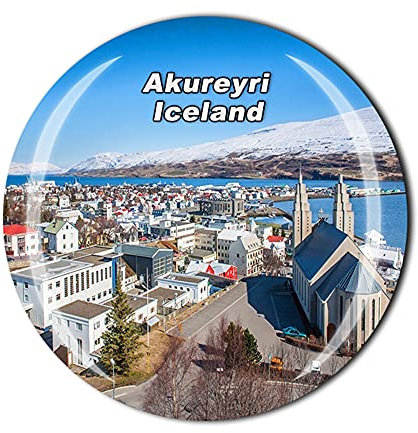 Akureyri Island Kühlschrankmagnet Kristall Touristen Souvenir Geschenkkollektion Kühlschrank Magnet Aufkleber