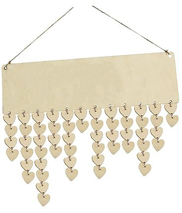 STOBOK Wandkalender wandverkleidung wand polsterung Geburtstagsreminder valentingsgeschenke Geburtstagserinnerung Urlaubserinnerung Geburtstagskalender Holzblockkalender Anhänger Hölzern