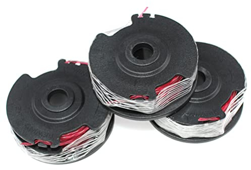 ICOOYO Spool & Line for MacAllister GT2836,GT3037,GTB2-600,MGTP430,MGT600,MGTP600,Ozito LTR-300,LTR-301,OZLT550WA,JCB LT32600F,Sovereign HG500B