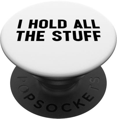Lustiger Social Media Ehemann Humor Cute I Hold All The Stuff PopSockets mit austauschbarem PopGrip