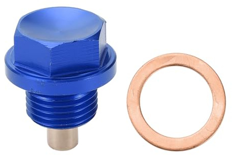 Motoforti Tappo di Scarico dell'Olio dell'Alloggiamento dell'Olio Universale Vite di drenaggi dell'Alloggiamento del per carter, M16x1.5, Lega di Alluminio, Blu, 1 Set