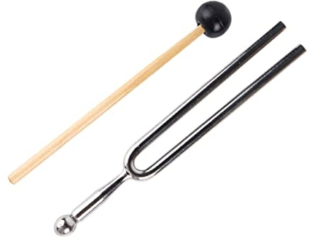 ibasenice Stimmgabel aus Edelstahl 440 Hz A-ton für Gitarre und Cello Fest Eingestimmt für Zuhause und Reisen zur Präzisen Instrumentenstimmung Zufällige Farbe