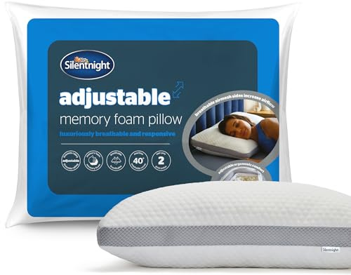 Silentnight Adjustable Memory Foam Pillow, All Sleeping Positions