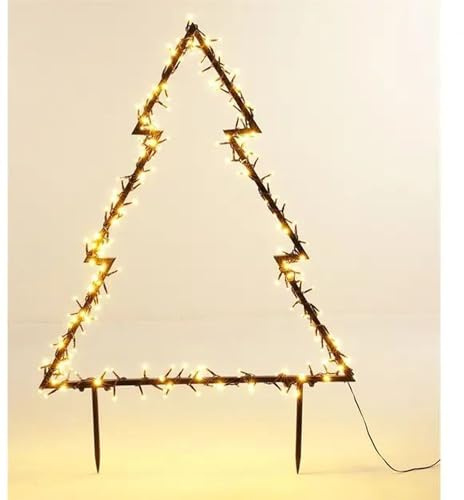 SELF IMPORT AGENCIES LED Gartenstecker Tannenbaum | 53 x 75 cm | Outdoor | Außenbeleuchtung | Weihnachtsdeko im Garten