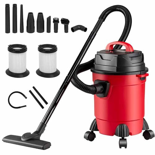 15L 1000W Wet and Dry Vacuum Cleaner,3 In 1 Vacuum Cleaner with HEPA Filtration, 3.5m Power Cord,18 kPa Vacuum Pressure, For Home Car Carpet Hard Floors Cleaning