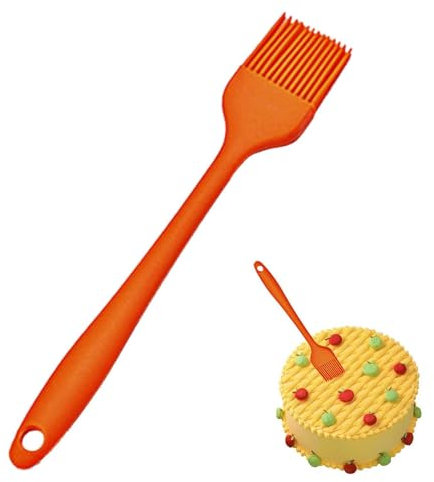 Spazzola da pasticceria in silicone - Spazzola integrata in silicone, pennello in silicone resistente al calore | Strumento di cottura per grigliate BBQ Kitchen, lavastoviglie, applicatore per