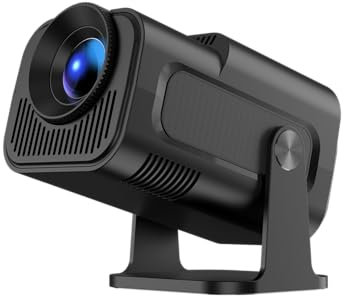 OKYUK Vidéoprojecteur, 1080P Mini Projecteur 4k, Videoprojecteur Portable, Projecteur Rotatif à 180 Degrés avec Plusieurs Ports