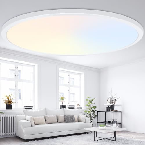 Brightever 19 Inch Dimmable Large Flush Mount Ceiling Light Fixture, 4200LM