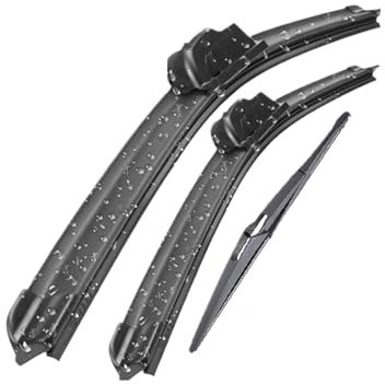 Limpia Parabrisas para Citroen C2 2003-2009 Juego De Escobillas De Limpiaparabrisas Delantero Y Trasero De 24, 18 Y 12 para Parabrisas Y Ventana Coche Limpiaparabrisas