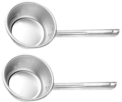TOPPERFUN 2pezzi Dippers Alluminio Spessi Per Cucina e Bagno Cucchiai Leggeri Per Raccogliere Utensili Versatili Per e Uso