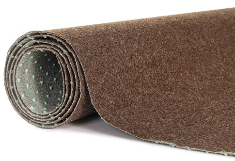 Mazovia Kunstrasen Braun für Balkon, Terrasse, Patio, Pavillon Outdoor, auf Meter, Wasserdicht, UV-beständigt - Oeko-TEX® Zertifikat - 133 x 250 cm