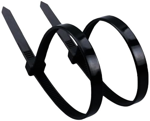 Jecdfs bridas para cables,Bridas de Plástico Reutilizables Grandes 1000 mm (1020x8.8 mm) - Pack de 10 Unidades - Negro Resistente para Exterior - Abrazaderas para Cables