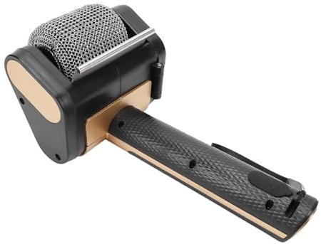 Oreilet Brosse de Grill électrique sans Fil, Brousse Nettoyage Brosse à Grill BBQ Rechargeable BBQ avec Rouleau en Acier Inoxydable 350 TR/Min, Nettoyer Grill à Barbecue Extérieur (Black)