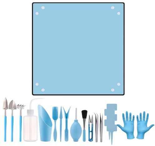Outils De Jardinage,Équipement Mini avec Tapis - Kit De Jardinage Complet | pour Rempotage et Entretien des - Idéal Hommes Femmes et Jardiniers Cadeaux