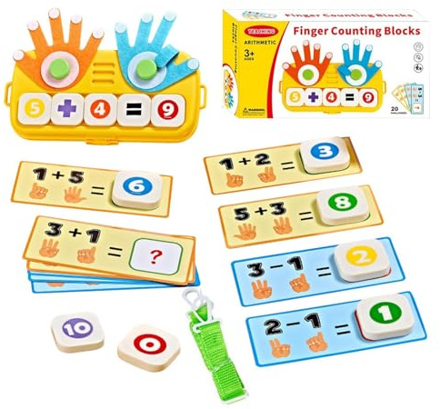 Tablero de conteo con dedos para niños | Juguete Educativo Temprano,Juego de aprendizaje digital | Para niños y niñas, hogar, aula, sala de juegos, educación en casa, jardín de infancia, preescolar