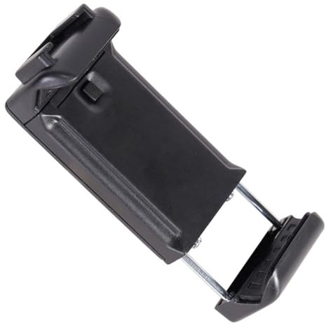 EXAOMBLE Soporte para Trípode de Teléfono y Tablet Abrazadera Curva en V, Ajuste Fino Antideslizante y Tornillo Estándar de 1/4 Pulgada para Fotografía Portátil