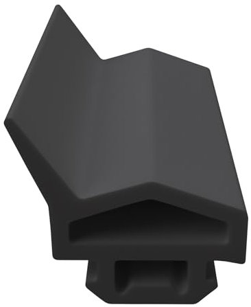DIWARO® Zimmertür-Dichtung ZT062 | schwarz | 5 lfm für Zimmertüren und Innentüren. Zum Schallschutz und abdichten der Tür. Bestehend aus TPE (Thermoplastischen Elastomer)