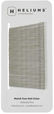 HELIUMS Haarnadeln – Grau Silber – 48 Stück, 5cm gewellte Haarnadeln
