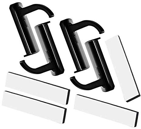 LIUJZZJ 4 Stück Kopfhörer Headset Halter Aufhänger Ständer mit Stick-on Haken Schwarz